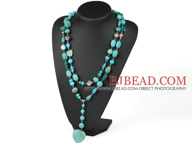 long style turquose neckace