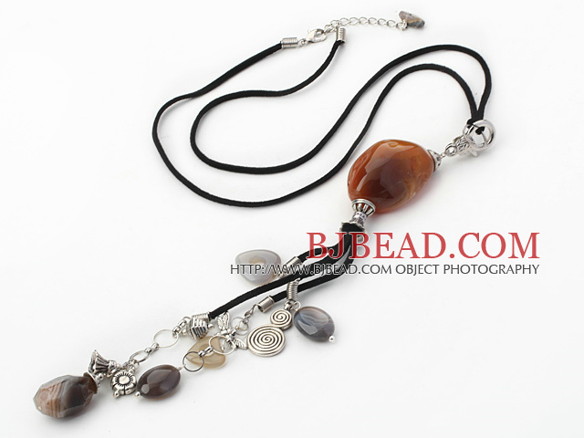 simple and fashion Brazil agate necklace
