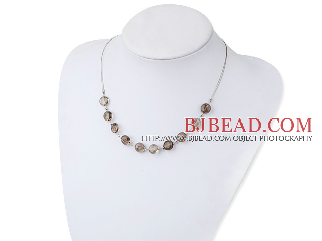 smoky quartz necklace