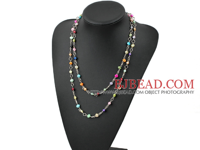 multicolor pearl necklace