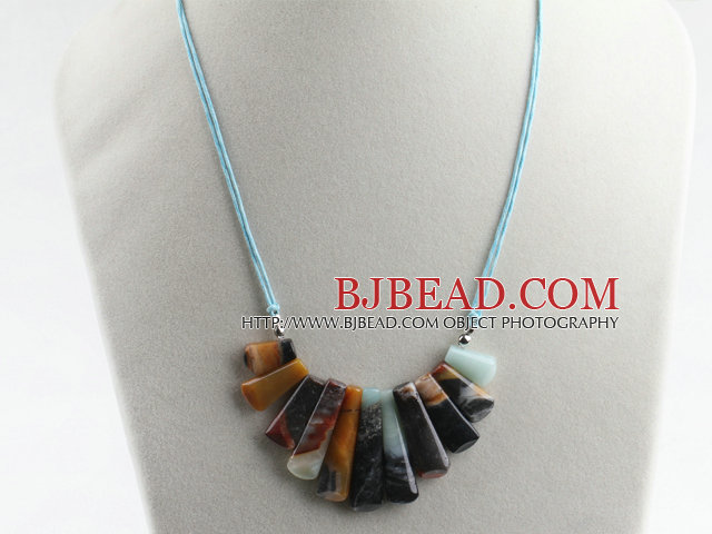 17.7 inches lovely amazon stone necklace with extendable chain