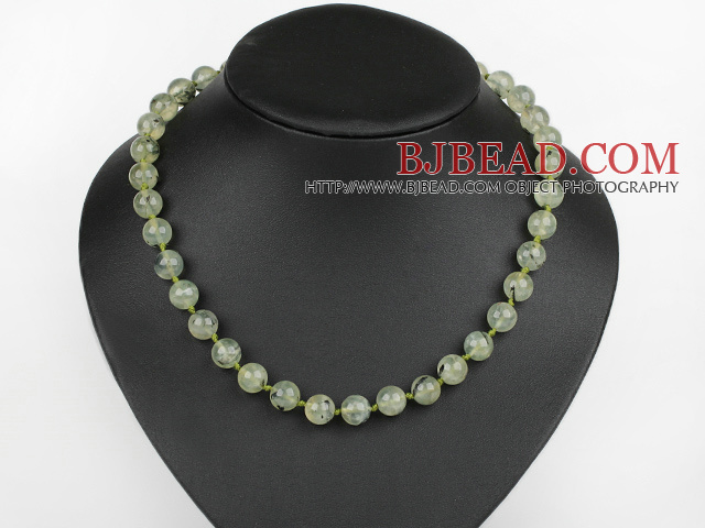 Classic Design 10mm Round Grape Stone Beaded Necklace