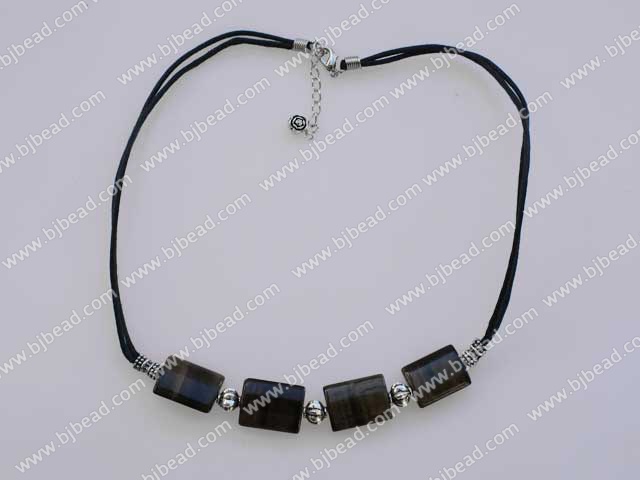 17.5 inches simple tiger's eye necklace