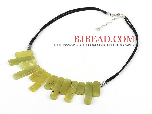 fashion olive stone necklace