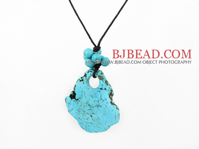blue turquoise pendant necklace