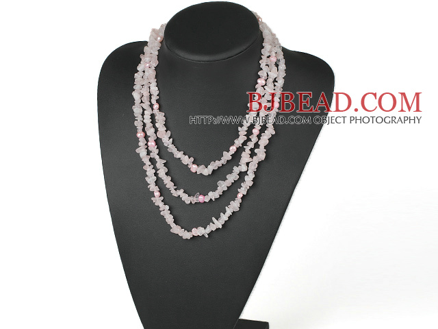 Rose quartz necklace