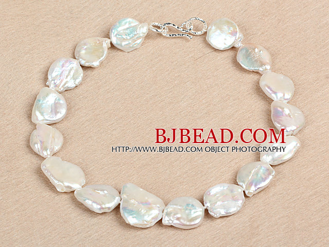 Elegant Natural Pink Irregular Shape Rebirth Pearl Chunky Party Necklace