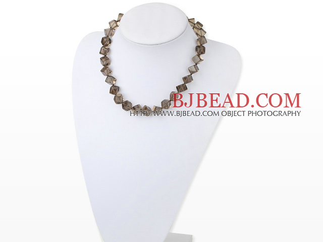 smoky quartz necklace