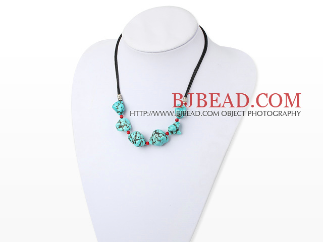 turquoise blood stone necklace