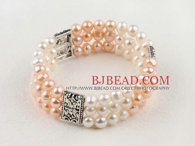 classic 6-7mm pearl elastic bangle