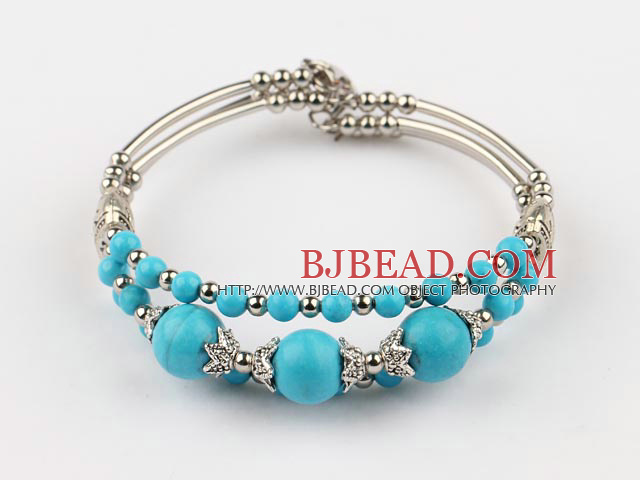 7.3 inches beautiful turquoise bangle