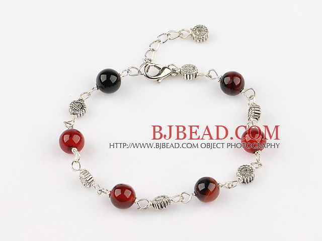 fancy agate bracelet with extendable chain