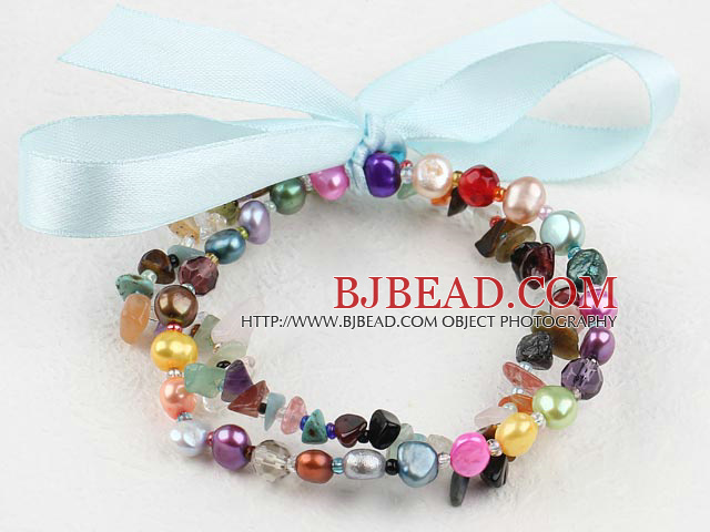 pearl multi-stone bracelet