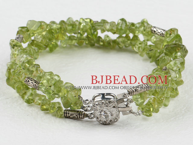 olive gem bracelet