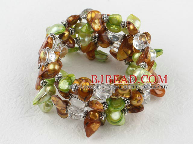 pearl crystal bracelet