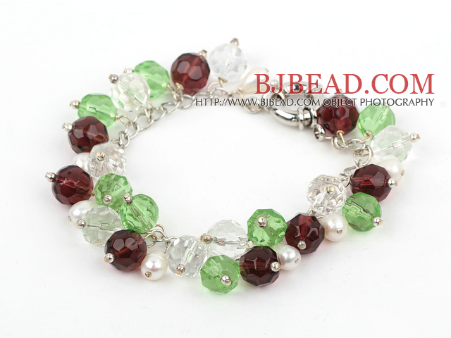 pearl crystal bracelet