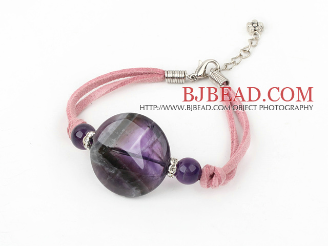 cute natural amethyst bracelet