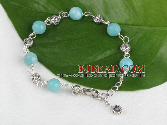 7.5 inches amazon stone bracelet with extendable chain