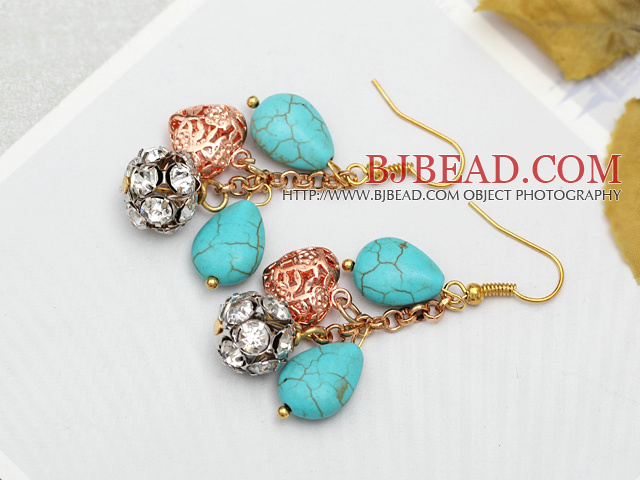 Assorted Teardrop Shape Turquoise and Heart Shape Metal Accessories and ...