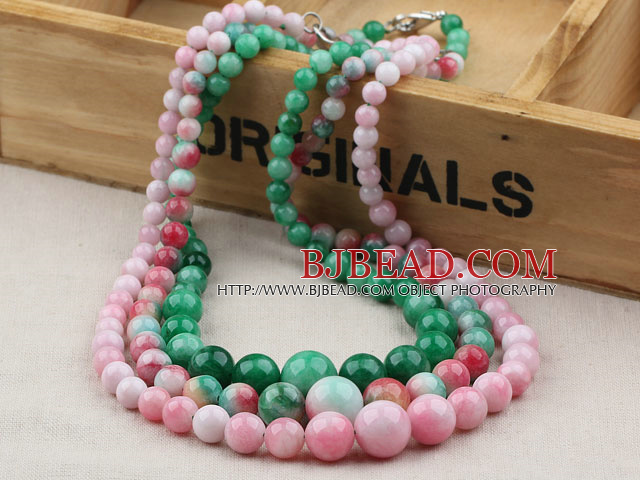 Natural Candy Color Beckite Graduated Beaded Necklace (The price is for one piece)