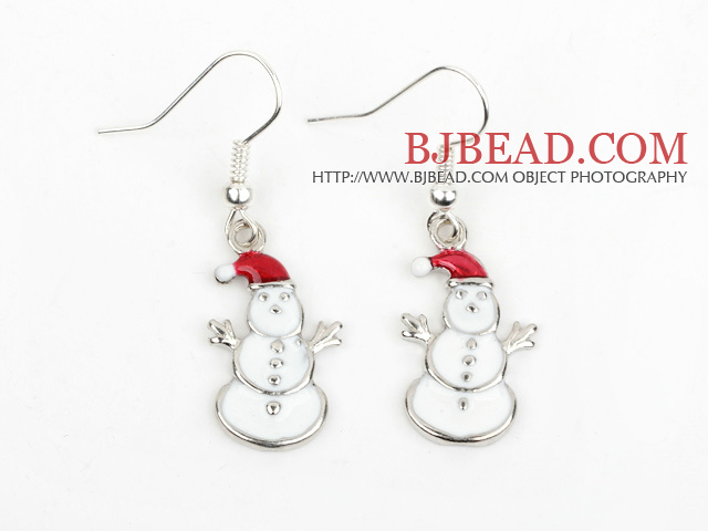 Fashion Style Snowman Shape Xmas/ Christmas Earrings