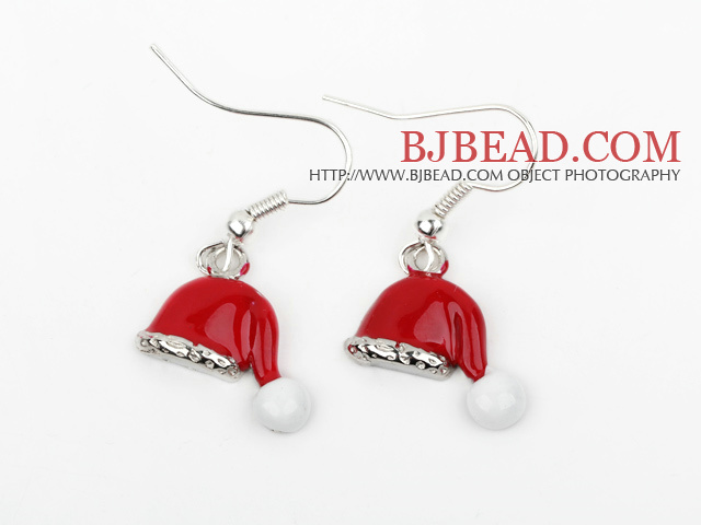 Fashion Style Santa Claus' Hat Shape Xmas/ Christmas Earrings