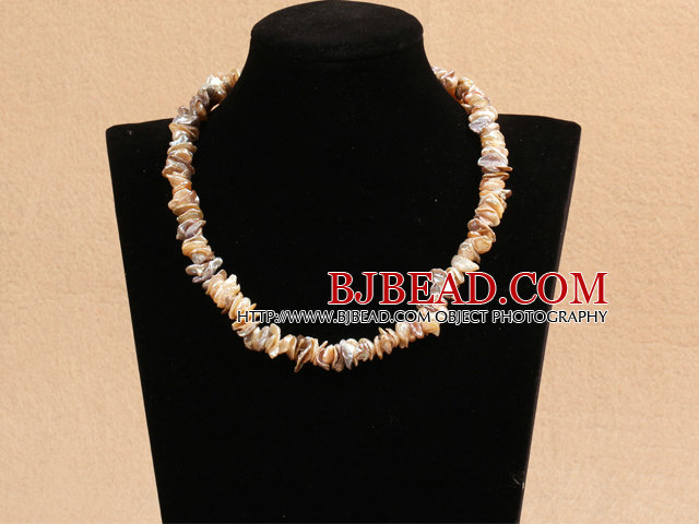 Best Mother Gift Graceful Natural Pink Purple Rebirth Pearl Party Necklace With Heart Clasp