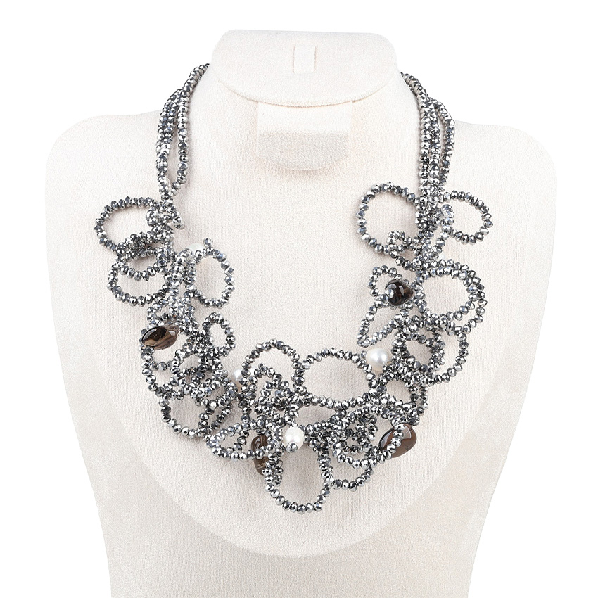 Crystal Pearl Fashion Necklace