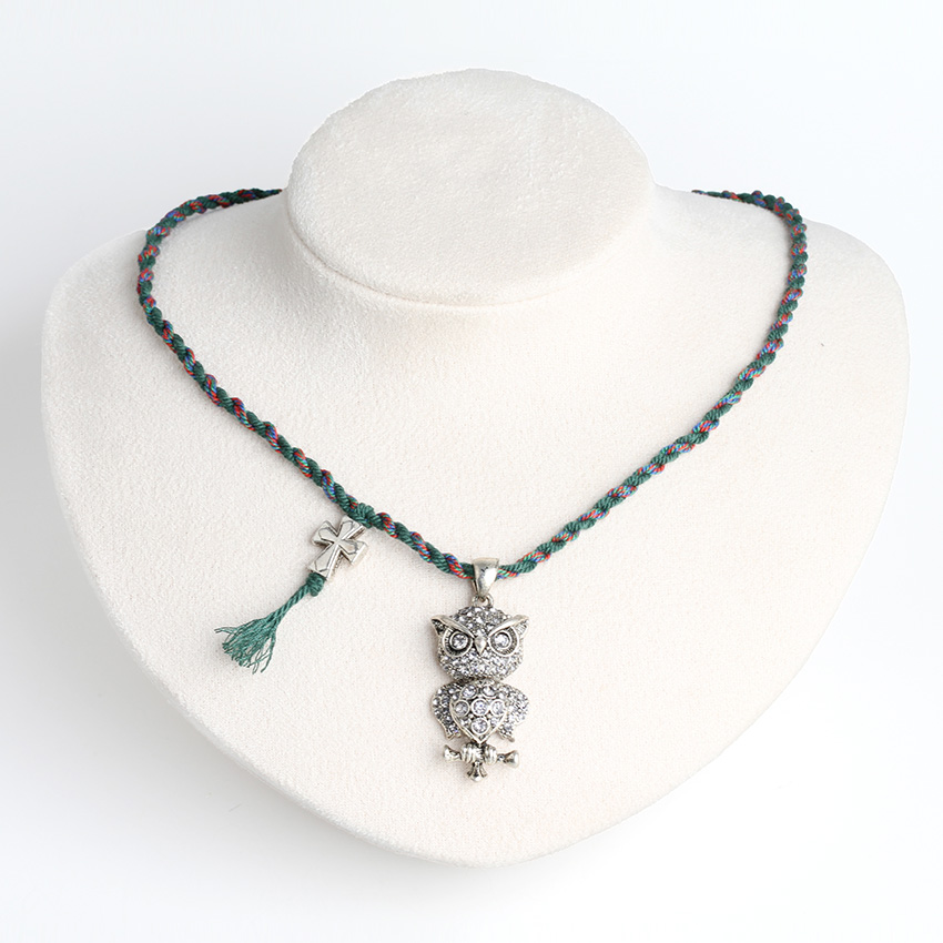 Owl Hidden Silver Fashion Necklace