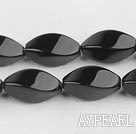 Agate Gemstone Beads, Black, 10*20mm Turn Bar shape,Sold per 15.7-inch strands