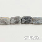Flashing Gemstone Beads, 13*18mm faceted rectangle shape,Sold per 15.7-inch strands