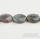 Flashing Gemstone Beads, 14*18mm faceted flat oval,Sold per 15.7-inch strands
