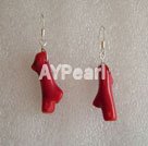 coral earrings
