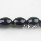 Rice Shape Freshwater Pearl Beads, Natural Black, 9-10mm, Sold per 14.8-Inch Strand
