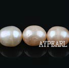 Rice Shape Freshwater Pearl Beads, Natural Pink, 10-11mm, Sold per 15.4-Inch Strand
