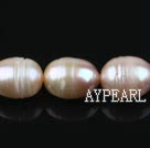 Rice Shape Freshwater Pearl Beads with Veins, Natural Purple, 10-11mm, Sold per 15.4-Inch Strand