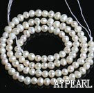 Freshwater Pearl Beads, Natural White, 3-3.5mm, Sold per 14.2-Inch Strand